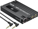HiFi k&otilde;rvaklappide v&otilde;imendi Bluetooth Portable Bass k&otilde;rvaklappide v&otilde;imendi 3,5 mm, kaheastmeline v&otilde;imendusl&uuml;liti 16-600&Omega;, laetav heliv&otilde;imendi MP3 MP4 telefonidele PC (must)