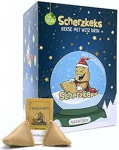 Scherzkeks advendikarp 24 k&uuml;psisega, &otilde;nnelikud k&uuml;psised naljakate k&uuml;simuste ja vastustega dekoratiivses j&otilde;ulukarbis, advendikalender, j&otilde;uludeks, j&otilde;uluvana, aastavahetuseks, kinkekomplektis