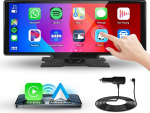 10,26-tolline CarPlay Android autoraadio IPS puuteekraaniga digitaalne vastuv&otilde;tja autole Bluetooth, navigatsioon, peeglilink, autopleier koos Siri/GOO-gle, TF/AUX sisendiga
