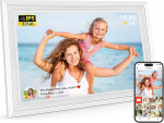 Frameo WLAN Digital Picture Frame, 10.1 Inches, HD 1280 x 800 IPS Touchscreen Electronic Photo Frame with 32 GB Memory, Auto Rotation, Easy Sharing of Photos, Videos via Frameo App