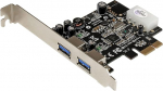 StarTech.com 2-portiline USB 3.0 PCI Express liidesekaart koos UASP ja 4-poolse LP4 Molexiga - 2x SuperSpeed USB PCIe kaart