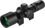 Paike 3-9x40 Compact Rifle Scope Tactical Rifle Look Red Green Illuminated Mil-Dot Reticle for Hunting