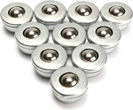 AYNRJKKX CY-8H Ball Bearings 8 mm Diameter Metal Transfer Bearing Unit Conveyor Roller Pack of 10