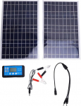 AUNMAS 200W Solar Ladeger&auml;t Controller Kit, Monokristalline Aluminiumrahmen IP67 Water Proof Tragbares Solar Panel Starter -Starter -Kit f&uuml;r Wohnmobile, Boote, Anh&auml;nger, Marine, Off