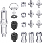 Neewer Camera Screw Set 16-osaline statiivikruvide muunduri pistikupesa kruvide komplekt (1/4-tolline 3/8-tolline naine-mees, mees-mees jne.) kaamerale/blindile/statiivile/mikrofonile/raamile/hoidikule).