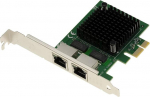 KALEA-INFORMATIQUE PCIe 2.5 Dual Gigabit Ethernet 10 100 1000 1G 2.5G kaart 2 RJ45 pordiga Kiibistik Intel I225-V