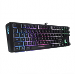 Noua Cosmo Wired Membrane Gaming Keyboard Mini USB Game Keyboard Multimeedia 87 klahvi RGB Backlit Rainbow 19 klahvi Anti-Ghosting Itaalia paigutus