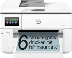 HP OfficeJet Pro 9730e A3 multifunktsionaalne printer, printimine, skannimine ja kopeerimine kuni A3, 6 kuud tasuta printimist, kohe tindiga kaasas, faks, Wi-Fi, LAN, dupleks, Airprint, hall/valge