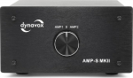 Dynavox AMP-S MKII v&otilde;imendi ja karbi l&uuml;liti metallist korpuses stereo- ja surround-v&otilde;imendi jaoks, banaanipistiku v&otilde;i klambriga &uuml;hendus - must