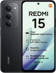 XIAOMI Redmi 15, nutitelefon 6+128GB, 17,5 cm FHD+ 144Hz DotDisplay, Snapdragon 685, 50MP AI Dual Camera, 7000mAh aku, must, laadija ei kuulu komplekti