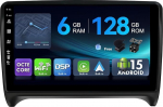 [6G + 128G, Octa-Core] - MSD Autoradio Audi TT (2006-2011) Android 15 GPS navigatsiooniraadio CarPlay Android auto roolijuhtimine Dual Band WiFi DSP DAB tagurduskaamera MIC 2 DIN 9-tolline