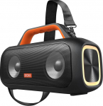 DOSS Extreme Boom S Bluetooth-k&otilde;lar 60 W v&otilde;imsa heliga, s&uuml;gava bassiga, 25 tundi m&auml;nguaega, energiapank, LED-valgustus, stereopaaride &uuml;hendamine, IPX6 veekindel, kaasaskantav muusikakast telkimiseks, rannale, aeda