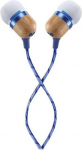House of Marley Smile Jamaica In-Ear k&otilde;rvaklapid, 1 nupuga mikrofoniga juhitavad k&otilde;rvaklapid, m&uuml;rasummutusega 9.2mm juht, k&otilde;rvaklapid 2 suuruses kestva mugavuse tagamiseks, takerdumisvaba kaabel - Denim