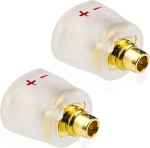 okcsc 0.75mm 2-poldiline kaabel MMCX isase adapter t&ouml;&ouml;tab 0.75 2-poldilise kaabli jaoks, mis on &uuml;hendatud SHURE SE215 SE315 SE425 SE535 SE535LTD SE846 jaoks FiiO FH1 F9 F9PRO FH5 Audio juurde.
