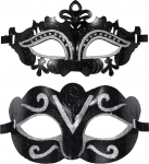 Oidea maskeerimismask paaridele: Ultra Thin Glitter Carnival Veneetsia mask Halloween Carnival kost&uuml;&uuml;m maskiball Party maskid meestele ja naistele