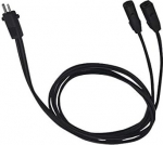 Fromann 2-poliger Y-Splitter-Stromkabel, Liegestuhl, 120 cm, Verl&auml;ngerungskabel, Anschluss von 2 Motoren an 1 Netzteil f&uuml;r elektrische Liegest&uuml;hle und Hubst&uuml;hle