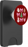 Kokette Schleife Rosa Baum Weihnachtsmann Lebkuchen Schneemann Rentier PopSockets PopWallet f&uuml;r MagSafe