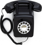 GPO 746 surunupuga retrotelefon koos ehtsa helisignaaliga ja seinakinnitusega - must