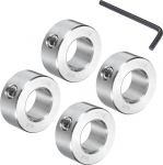 QUARKZMAN 4 St&uuml;ck Stellringe 11/16" Bohrung 25.4mm AD 11mm Breite mit Innensechskantschl&uuml;ssel Tiefenanschlagringe f&uuml;r Rad Schubkarre Axle Getriebe Montagen CNC Maschine Werkzeuge Industrie