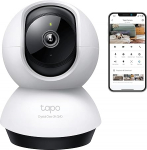 Tapo TP-Link C220 360&deg; WiFi Indoor Surveillance Camera, 2K 4MP, IR Night Vision, Motion Detection, Two-Way Audio, Compatible with Alexa and Google Assistant, for Babies/Pets