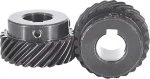 1 St&uuml;ck 45&deg;-Kegelrad, 20 Z&auml;hne, 1,5 mm, for Links-/Rechtsdrehung, Bohrung 6-20 mm, langlebiger Kohlenstoffstahl(16mm keyway 5x2.3mm Right)