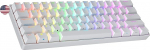 Ranked S60 Supernova mehaaniline 60-protsendiline klaviatuur, Hotswap m&auml;nguklaviatuur, 61 klahvi RGB valgustusega, PC/Mac Gamer, USA ameerika paigutus (valge, Gateron Optical Speed Yellow)