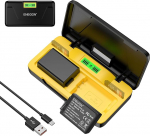 ENEGON EN-EL25 20W topelt aku kiirlaadija komplekt (2 x 1600mAh) Nikon Z50, Z30, Z FC, Nikon MH-32 digikaamera