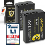 PATONA Protect BLX-1 aku 2400 mAh &uuml;hildub Olympus OM-1 OM1 OM 1 BLX1 BL X1 BL X1 BLX 1 asendusaku NTC anduriga ja kuumakindla V1 korpusega, tulekindel, 2 tk, pakendiga
