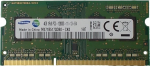 Samsung RAM m&auml;lu 4 GB (1 x 4 GB) DDR3 PC3-12800, 1600 MHz, 204-pinnine SODIMM s&uuml;learvutitele