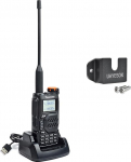 QUANSHENG UV-K5 raadio 5W Walkie Talkie pikamaa laetav k&auml;siraadio t&auml;iskasvanutele Politsei raadio FM, NOAA, C-t&uuml;&uuml;pi laadimine, 200 kanalit (UV-K5 koos hoidjaga)