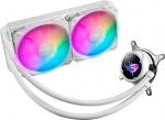 ASUS ROG STRIX LC II 240 ARGB White Edition All-in-One vedel protsessori vesijahutus (Aura Sync, kaks adresseeritavat ROG 120mm RGB ventilaatorit)