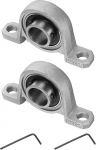 hankimise kaart 2tk KP004 Pillow Block laagrid 20mm Bore laagri&uuml;ksused tsingisulamiga &auml;&auml;rik laagri korpus P6 (ABEC3)