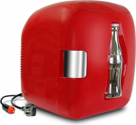 Coke Mini K&uuml;hlschrank f&uuml;r Schlafzimmer 7,9L Kleiner K&uuml;hlschrank 12 Dosen Tischk&uuml;hlschrank f&uuml;r Snacks Mittagessen Essen Getr&auml;nke Getr&auml;nke Home RV Auto & Reise 12v Tragbarer K&uuml;hler W&auml;rmer (Rot)