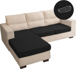 Wasserabweisende, L-f&ouml;rmige Couchbez&uuml;ge, 3 St&uuml;ck, Sofa-Sitzkissen-Schonbez&uuml;ge, Stretch, separater Chaiselongue-Bezug f&uuml;r linke und rechte Sektionalcouch f&uuml;r Haustiere (2-Sitzer + Chaiselaise).