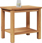 vidaXL Alfresco kohvilaud, pruun, 50 x 35 x 45 cm, massiivne teakpuust, kaasaegne m&ouml;&ouml;bel l&otilde;&otilde;gastavateks tundideks, hoiuruum, minimalistlik disain aeda v&otilde;i terrassile.