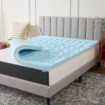 LUCID Gel Infused Memory Foam Mattress Topper, 3" madratsi pealisplaat, 5 Comfort Zones Relief, CertiPUR-US sertifitseeritud vaht