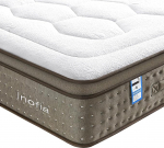 Inofia 3ft Single madrats, 12" CloudLux Pocket Spring Memory Foam madrats, Medium Firm Tencel kangaga, tulekindel barj&auml;&auml;r, survet leevendav, &Ouml;ko-Tex sertifitseeritud, &uuml;hekohaline (90
