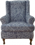 Wing Chair Slipcovers, 2 Pack Stretch Spandex Wing Back Chair Covers Diivan Slipcover Tr&uuml;kitud Wing Back Chair Slipcovers M&ouml;&ouml;bli kaitsja Diivan pehme elastse aluse jaoks