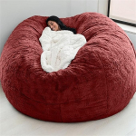 Bean Bag Tool Cover, Giant Fur Bean Bag, Diivan Cover, Extra Large Washable Bean Bag Cover for Children, Bean Bag Cover Without Filling (v&auml;rv 11, suurus: 1.83 M)