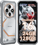 Blackview Fort 2 Outdoor Handy Android 15, 24(8+16)GB+128GB/2TB, Ultra-D&uuml;nn 10.7mm Outdoor Smartphone Ohne leping, Gemini AI, 6.56" HD+90 Hz, IP69K Wasserdicht 16MP+13MP, 4G Dual/NFC/OTG/GPS/245g