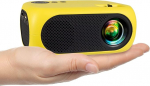 Miniprojektor, kaasaskantav kodukino projektor mobiiltelefonile, HDMI AV &uuml;hildub DVD, Firestick, s&uuml;learvuti, PC, PS4, Xboxiga