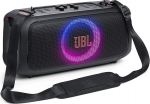 JBL Partybox On-The-Go Essential musta v&auml;rvi - kaasaskantav peok&otilde;lar d&uuml;naamiliste valgusefektide ja juhtmevaba mikrofoniga - pritsmekindel IPX4 disain - 6 tundi kestev t&ouml;&ouml;aeg
