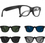 P&auml;ikeseprillide ja LED privaatsuse katte kleebiste komplekt Ray-Ban Meta Wayfarer-Standard suurus M (50mm) jaoks.