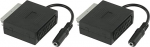 CABLEPELADO Scart Kabel mit 3,5 mm Jack Buchse (mit Lautsprecher Funktion des Scart TV, ohne Schlaffunktion Stereofonie des TV, Stereo), Schwarz (Packung mit 2)