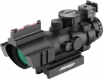 AOMEKIE Rifle Scope 4 x 32 mm kiudoptikaga ja 11 mm / 22 mm Rail Airsoft Red Dot Visor Sight Red Dot Visor jahti Airsoft ja Crossbow jaoks