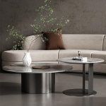 Luxury Mid-Century Modern Coffee Tables Set of 2 Marble Top Center Table with Gold Metal Base Elegant Side Tables for Living Room ja vastuv&otilde;turuumi
