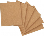6 Pieces Rectangle 250 x 216 x 6mm Cork Boards Self Adhesive Cork Notice Board Photo Background DIY Home Decoration
