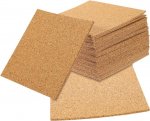jojofuny 60 Pieces Cork Mat with Self-Adhesive Backing Reusable Self-Adhesive Coasters Cork Home Office Cork Coasters Squares for Table Self-Adhesive Cork Pads Large