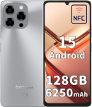DOOGEE Note 58 mobiiltelefon ilma lepinguta, Android 15, 32GB + 128GB/2TB TF, 6,75-tolline HD+ 90Hz, 6250mAh, 16MP + 8MP, nutitelefon, Octa Core protsessor, Dual SIM, Face ID, NFC/GPS/OTG