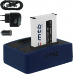 1, 2, 3 v&otilde;i 4 + topeltlaadija/peamine ja autosisene ja USB-laadija Samsung SLB-10 A/Toshiba Camileo X-Sports/Silvercrest/Medion/JVC ADIXXION ACTION CAM. Vaata nimekirja